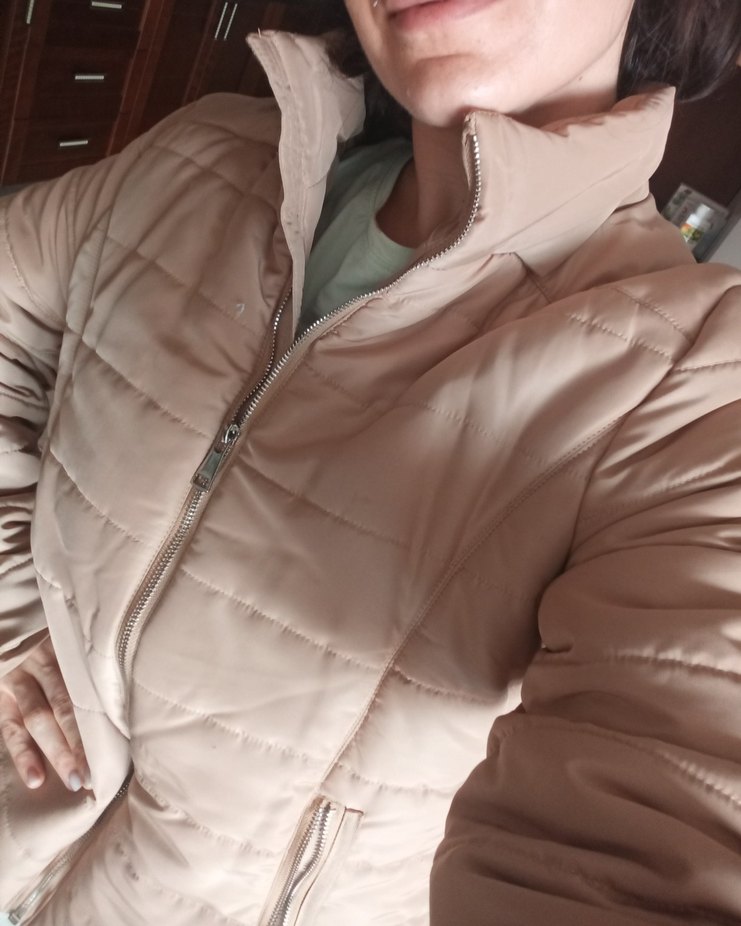 Ipekyol camel bej renkli kadın kışlık fermuarlı mont - Görsel 3