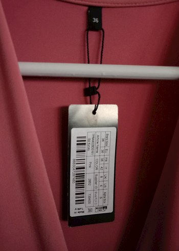 Pembe Drapeli V Yaka Uzun Kollu Kadın Bluz Body - Görsel 3