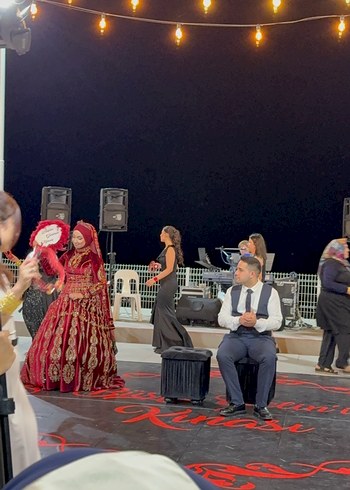 diğer Beden Bordo Etnik Desenli Kadın bindallı tesettür