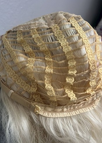 Sarı bayan peruk - Görsel 3