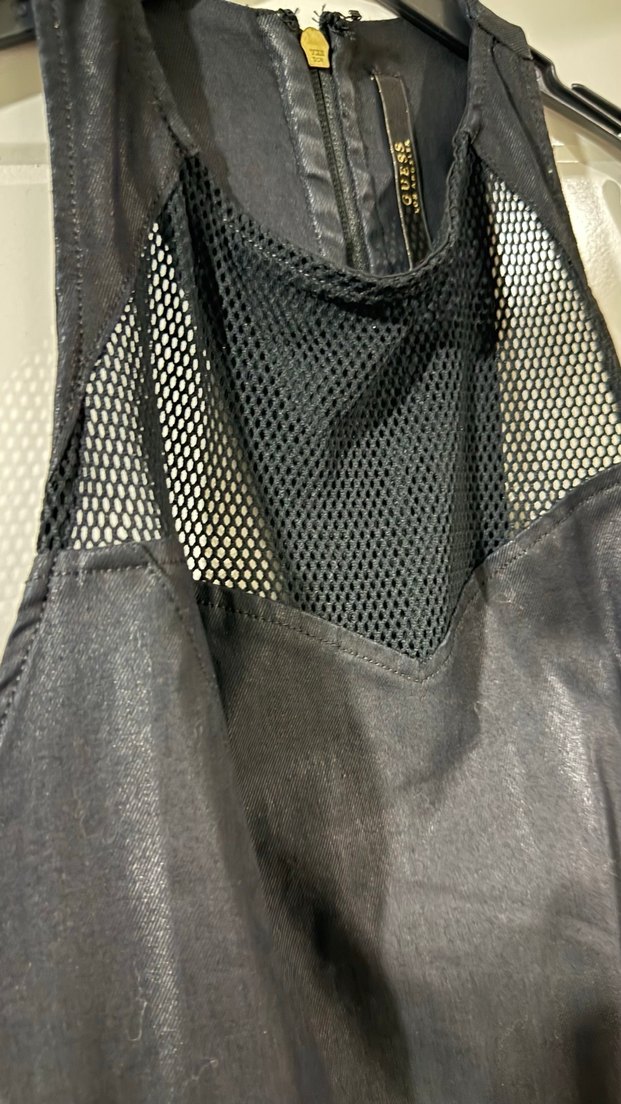 Siyah Midi Sıkı Kesim Kadın Tulum - Görsel 2