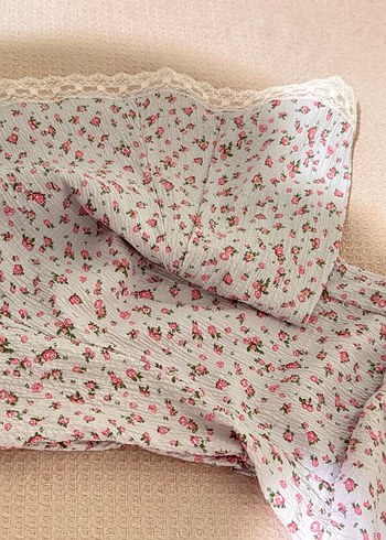 Çiçek Desenli Pembe Pinterest elbise - Görsel 3