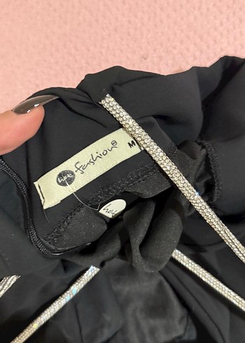 Siyah Midi Askılı Halter Yaka Elbise - Görsel 4