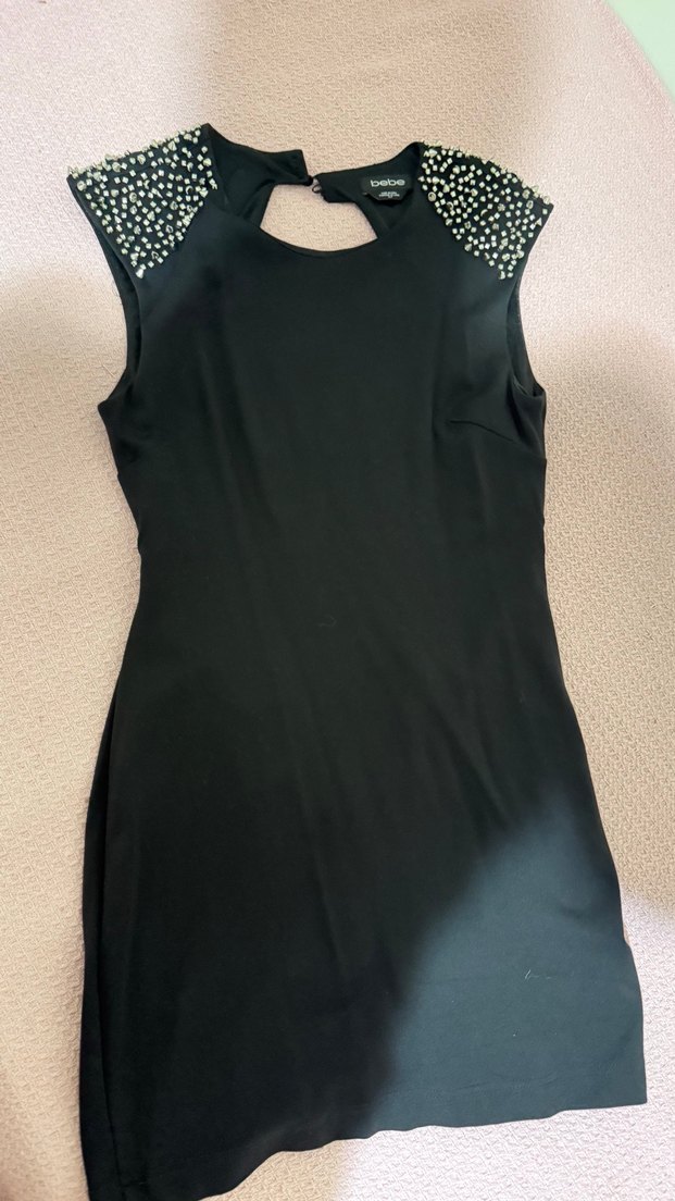 Siyah Mini elbise - Görsel 4