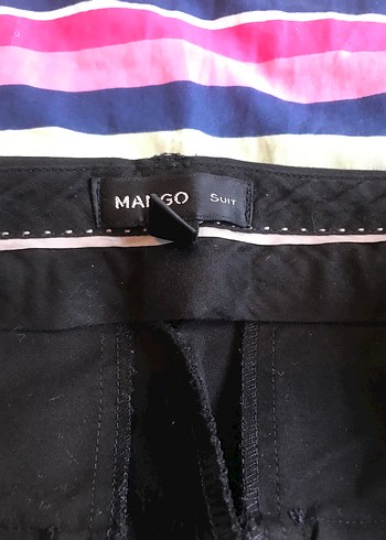 34 Beden Düz Kesim Siyah Kadın Kumaş Pantolon