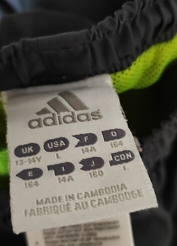 13-14 Yaş Beden gri Renk Adidas Eşofman altı