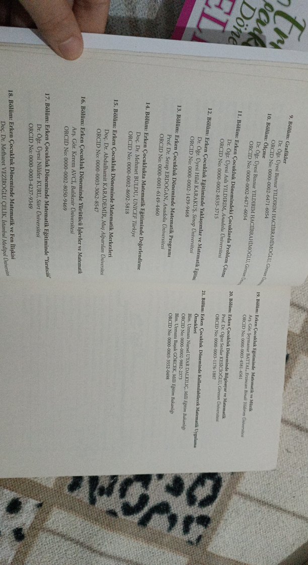 Erken Çocuklukta Matematik Eğitimi Kitabı - Görsel 3