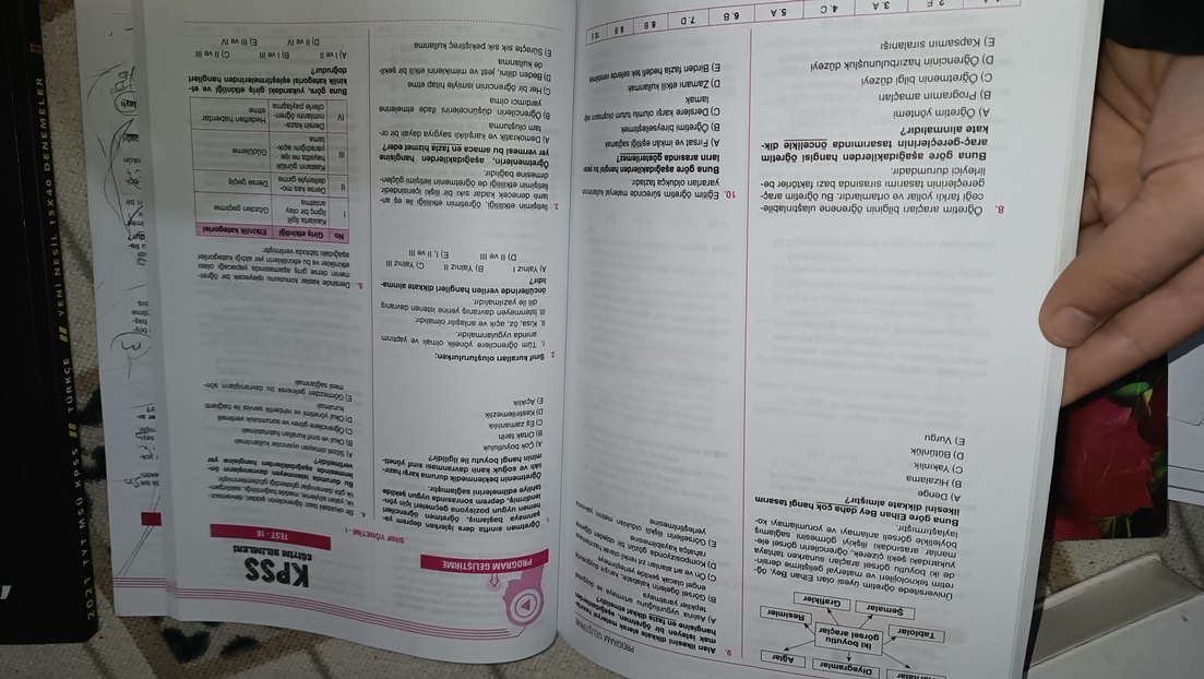 KPSS Eğitim Bilimleri Yaprak Test 2022 - Görsel 2