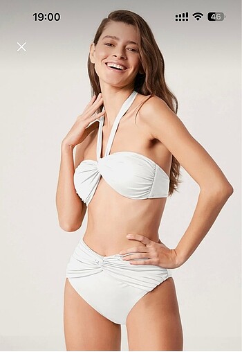 36 Beden Kom nar çiçeği bikini takım