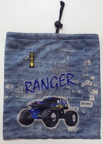 Ranger Desenli Mavi Çocuk Bere -Boyunluk - Görsel 2