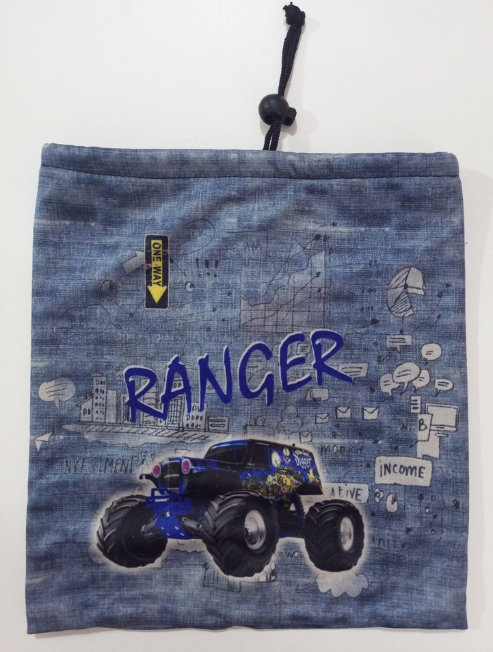 Ranger Desenli Mavi  Çocuk Bere -Boyunluk - Görsel 2