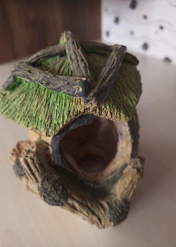 Yeşil Çatılı Dekoratif Minyatür Ev Figürü - Görsel 2