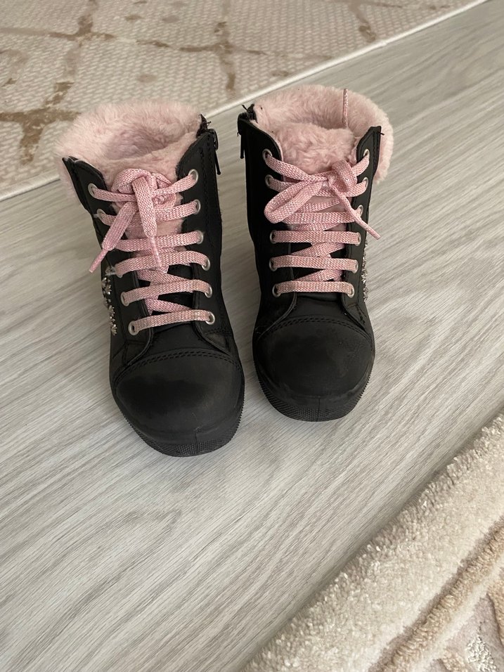 Kinetix Pembe Kürklü Nakışlı Kız Botu - Görsel 2