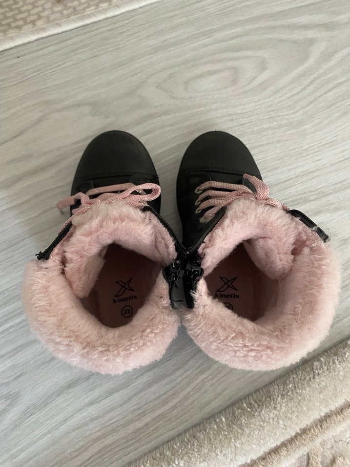 Kinetix Pembe Kürklü Nakışlı Kız Botu - Görsel 5