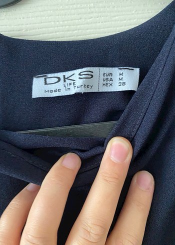 Lacivert Drapeli Midi Kadın Elbise - Görsel 4