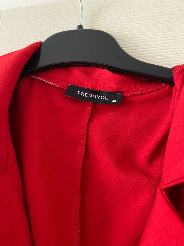 Parlak Kırmızı Midi Kadın Elbise - Görsel 3