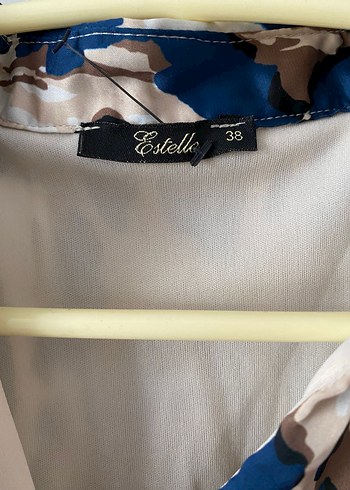 Lacivert Leopar Desenli Midi Elbise - Görsel 3