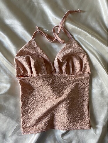Zara Coquette pembe y2k bluz