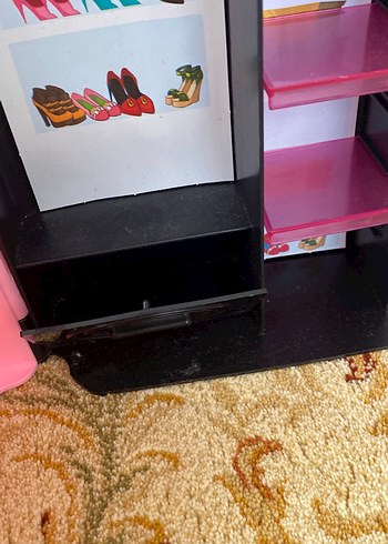 Pembe Çocuk Gardırop Oyuncak - Görsel 11