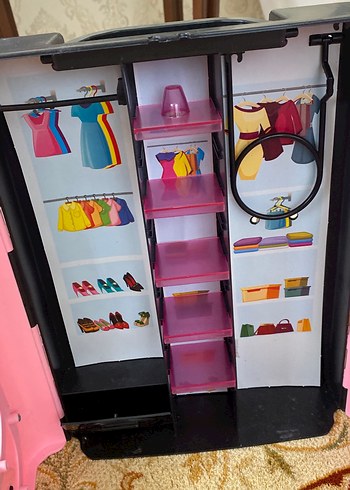 Pembe Çocuk Gardırop Oyuncak - Görsel 7