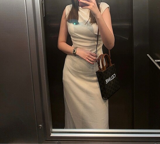 xs Beden ten rengi Renk H&M elbise