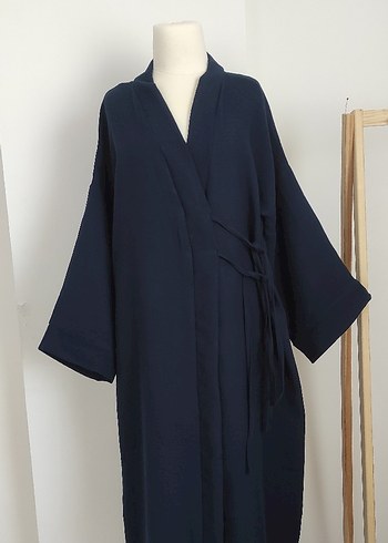 Koton Lacivert Uzun muslin Kimono