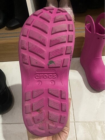 32 Beden pembe Renk Crocs 32-33 Yağmur Çizmesi