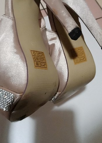 De Bin Marka Topuklu Kadın Abiye Ayakkabı - Görsel 4