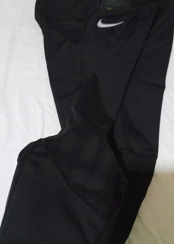 Siyah Nike Marka DRI-FIT Orjinal Sıfır Esnek Kadın Spor Tayt - Görsel 4