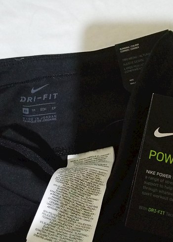 Siyah Nike Marka DRI-FIT Orjinal Sıfır Esnek Kadın Spor Tayt - Görsel 7