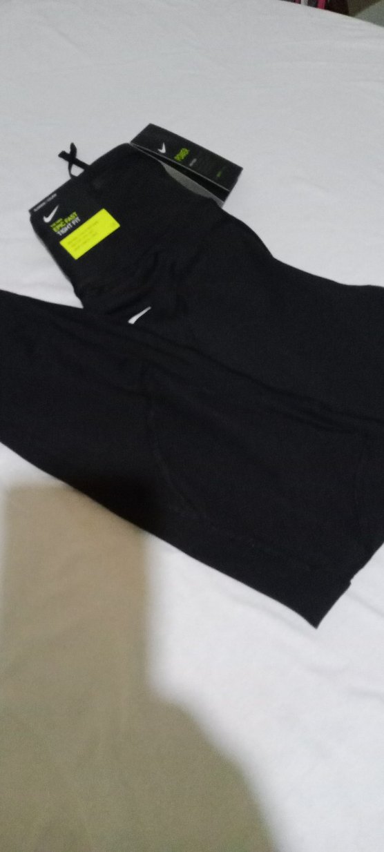Siyah Nike Marka DRI-FIT Orjinal Sıfır Esnek Kadın Spor Tayt - Görsel 2
