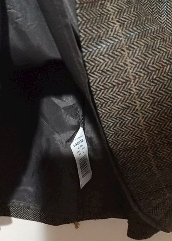 Orjinal MNG Marka Kahverengi Yün Midi Kadın Etek - Görsel 5