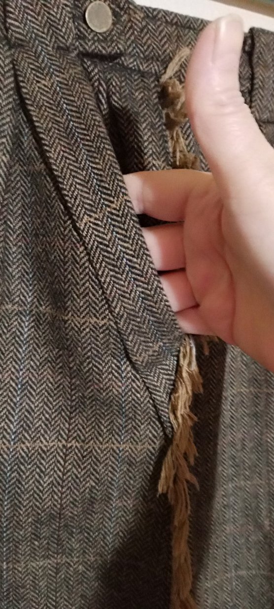 Orjinal MNG Marka Kahverengi Yün Midi Kadın Etek - Görsel 3