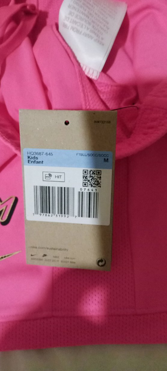 Nike DRI-FIT Orjinal Sıfır etiketli Kids Pembe Baskılı Şort - Görsel 5