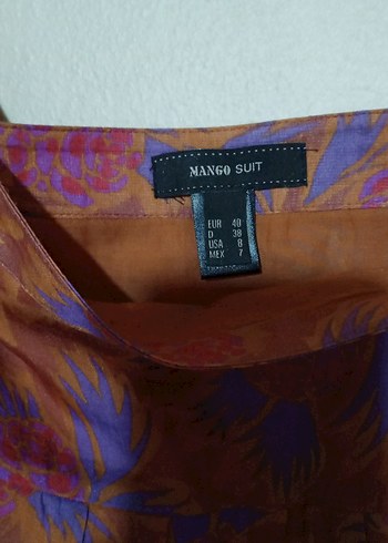 Orjinal MNG Marka Renkli Pilili Bohem Uzun Kadın Etek - Görsel 6