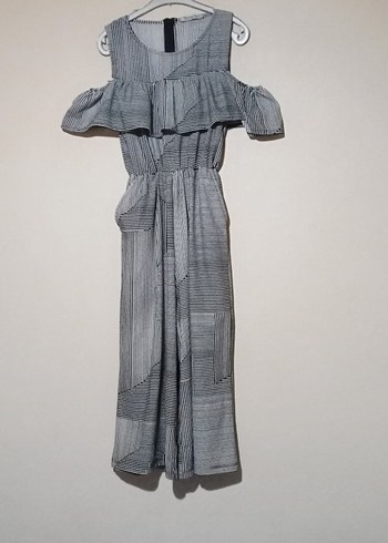 Golden Apple Çizgili Kadın Tulum - Görsel 4