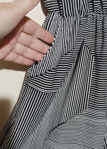 Golden Apple Çizgili Kadın Tulum - Görsel 5