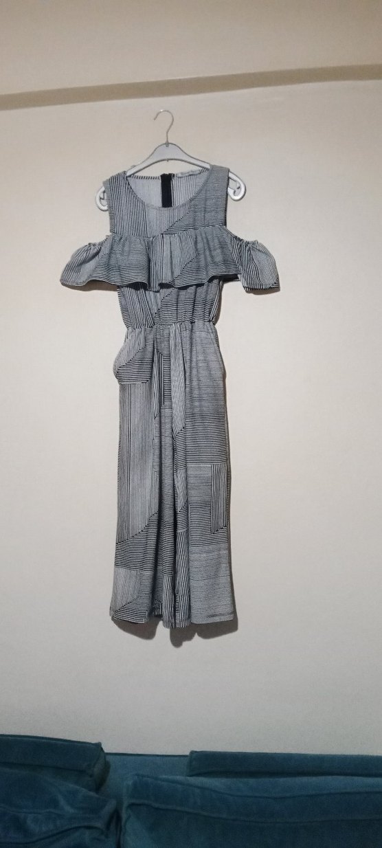 Golden Apple Çizgili Kadın Tulum - Görsel 4