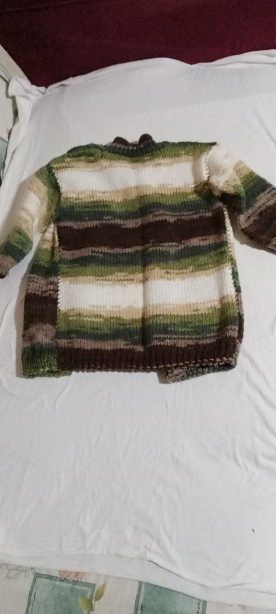 Erkek Çocuk Uzun Kollu El Örgüsü Hırka - Görsel 4