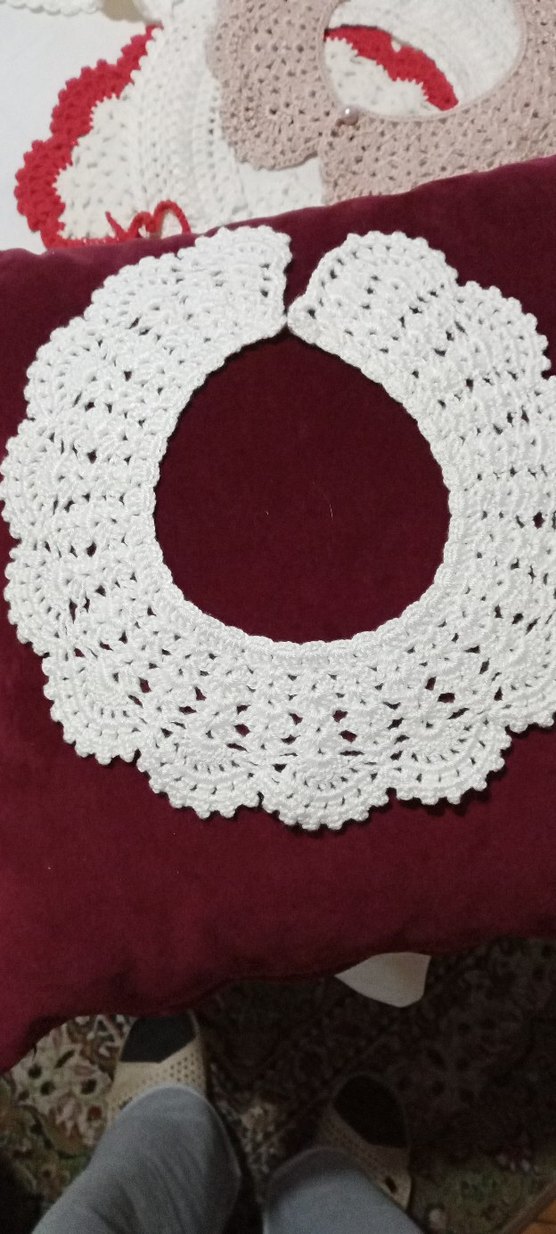 Tığ işi örnekli yaka modelleri - Görsel 3