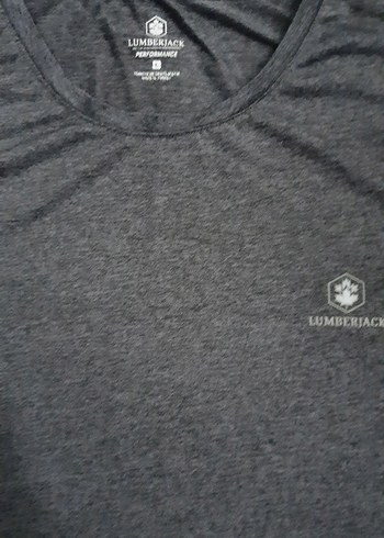 Erkek gri Baskılı Kısa Kollu Tişört - Görsel 2