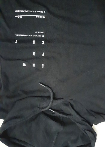 Erkek Siyah Kapüşonlu Kolsuz tişört - Görsel 2