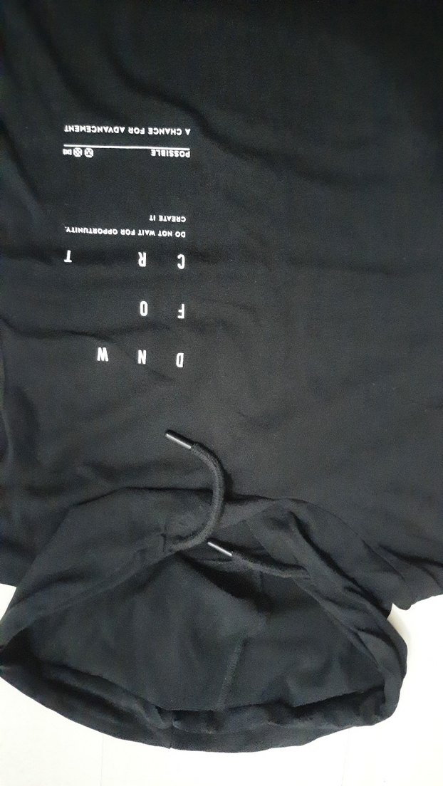 Erkek Siyah Kapüşonlu Kolsuz tişört - Görsel 2