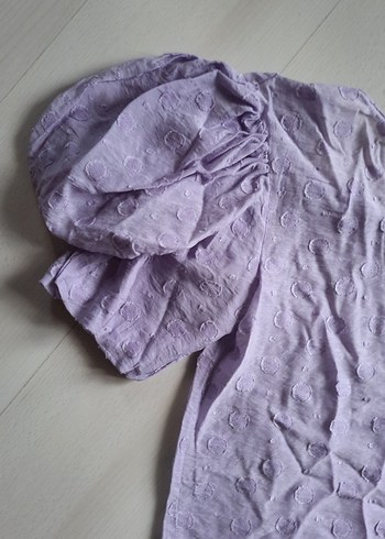 Lila Keten V Yaka Salaş Bluz - Görsel 2