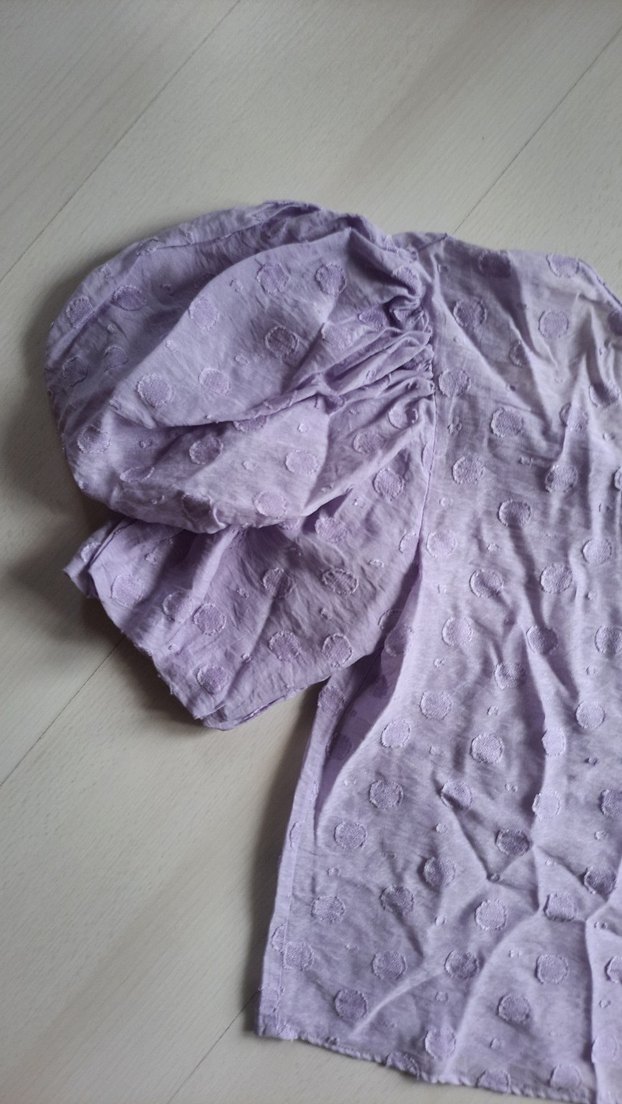 Lila Keten V Yaka Salaş Bluz - Görsel 2