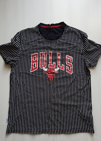 Bulls Baskılı Erkek Spor Tişörtü