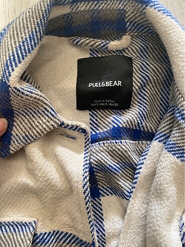 Pull and Bear Kalın ekose ceket