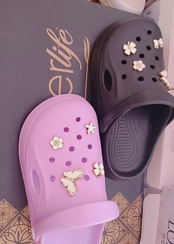 Crocs Mor Platform Topuklu Kadın cross 36 /40