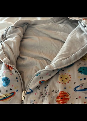 Renkli Desenli Bebek uyku Tulumu - Görsel 4