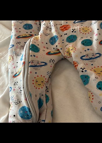 Renkli Desenli Bebek uyku Tulumu - Görsel 3